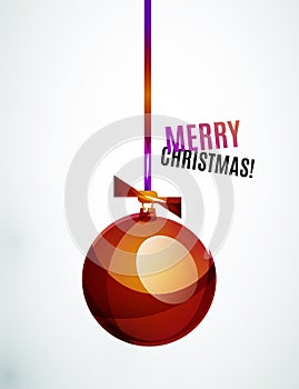 Christmas ball, bauble, New Year Concept