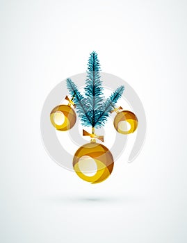 Christmas ball, bauble, New Year Concept