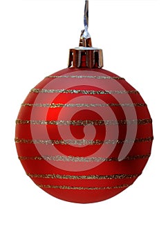 christmas ball, clipping path