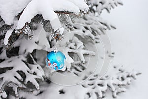 Christmas Ball Decoration - Stock Photo