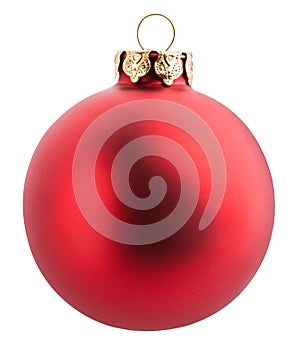 Christmas ball isolated with clipping path