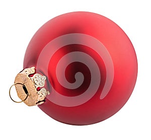 Christmas ball isolated with clipping path