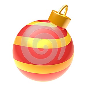 Christmas ball isolated on white background