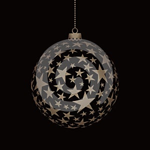 Christmas ball with stars