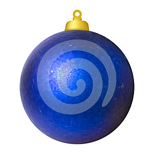 Christmas ball on the tree. Christmas decoration. Vector image