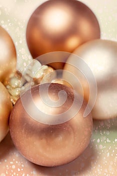 Christmas balls background