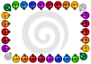 Christmas balls baubles decoration frame copyspace copy space is