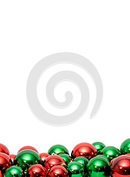 Christmas balls with copyspace