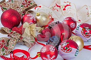 Christmas balls and decorations