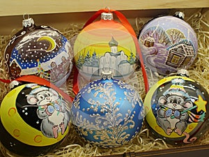 christmas balls handmade, souvenir