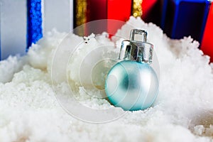 Christmas balls ,objects for emblazon in Christmas ,selective focus