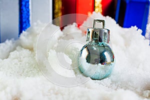 Christmas balls ,objects for emblazon in Christmas ,selective focus