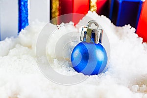 Christmas balls ,objects for emblazon in Christmas ,selective focus