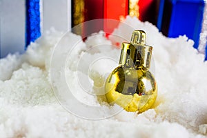 Christmas balls ,objects for emblazon in Christmas ,selective focus