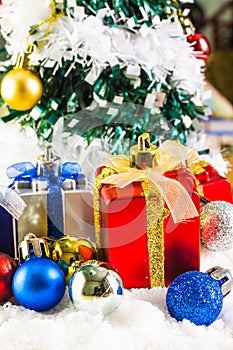 Christmas balls ,objects for emblazon in Christmas ,selective focus