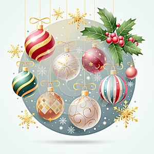 christmas balls ornaments background