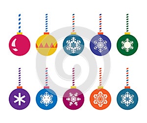 Christmas balls set