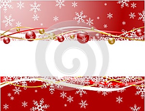 Christmas banner red color