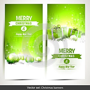 Christmas banners