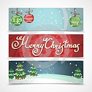 Christmas banners horizontal