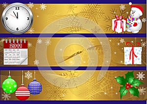 Christmas banners. vector 10eps.