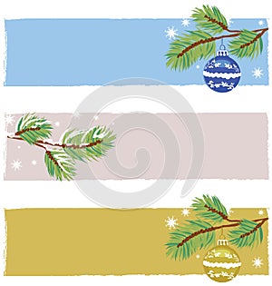 Christmas banners vector