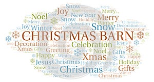 Christmas Barn word cloud