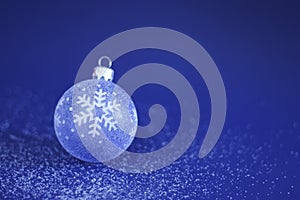 Christmas Bauble on Snow