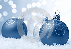 Christmas baubles photo