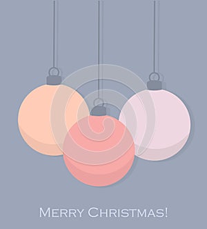 Christmas baubles background