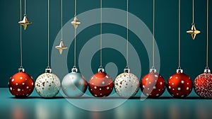 Christmas baubles background image