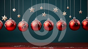 Christmas baubles background image