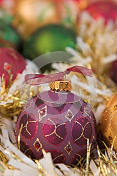 Christmas baubles & tinsel
