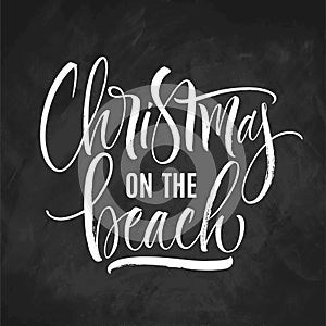 Christmas on the Beach lettering
