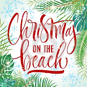 Christmas on the Beach lettering