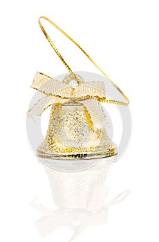 Christmas bell with ribbon