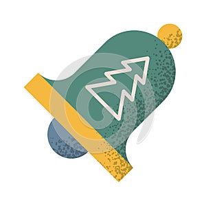 Christmas bell ringing geometric design