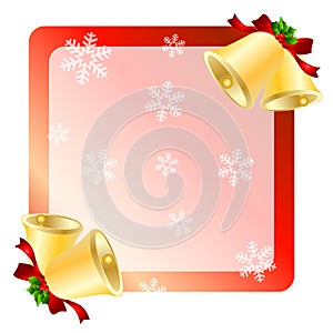 Christmas bells greetings card