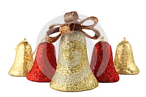 Christmas bells isolated