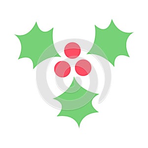 Christmas berry vector illustration.