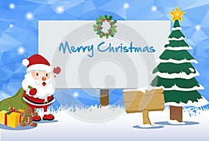 Christmas Billboard and Happy Santa Theme