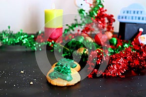 Christmas Biscuits at Dinner Table