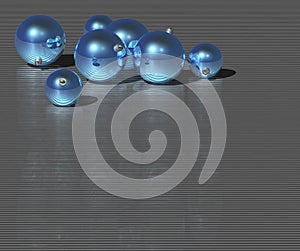 Christmas blue ball
