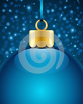 Christmas blue ball