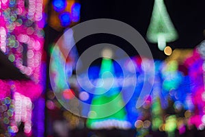 Christmas bokeh holiday background