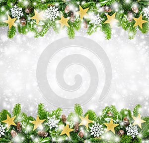 Christmas border background