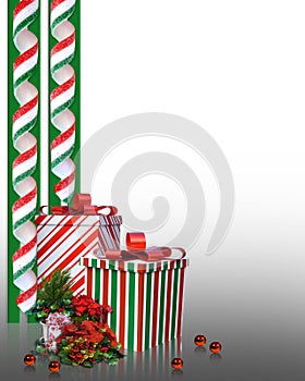 Christmas Border candy and gifts
