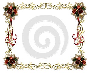 Christmas Border gold