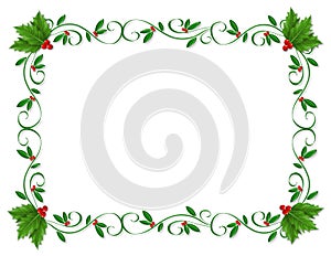 Christmas Border Holly ornamental