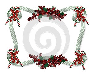 Christmas border ribbons